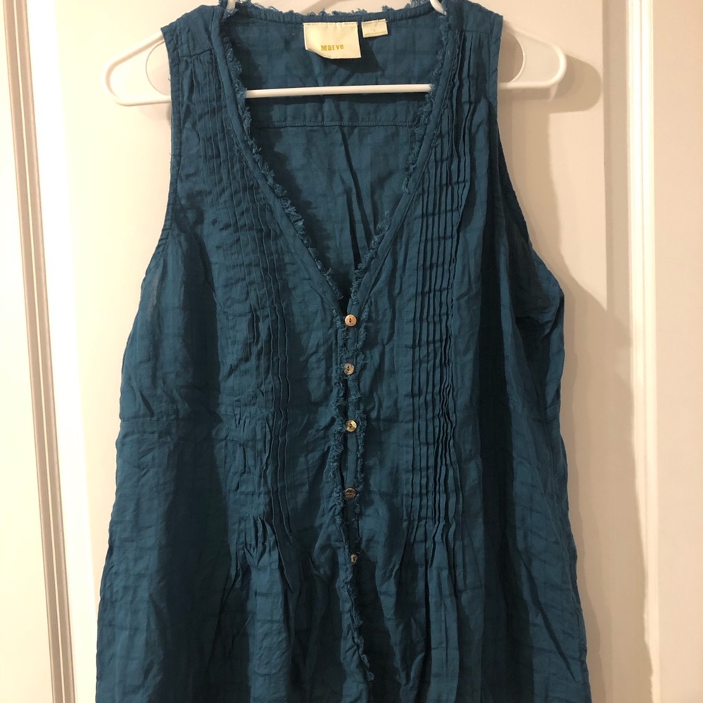 Maeve Teal Tank Top